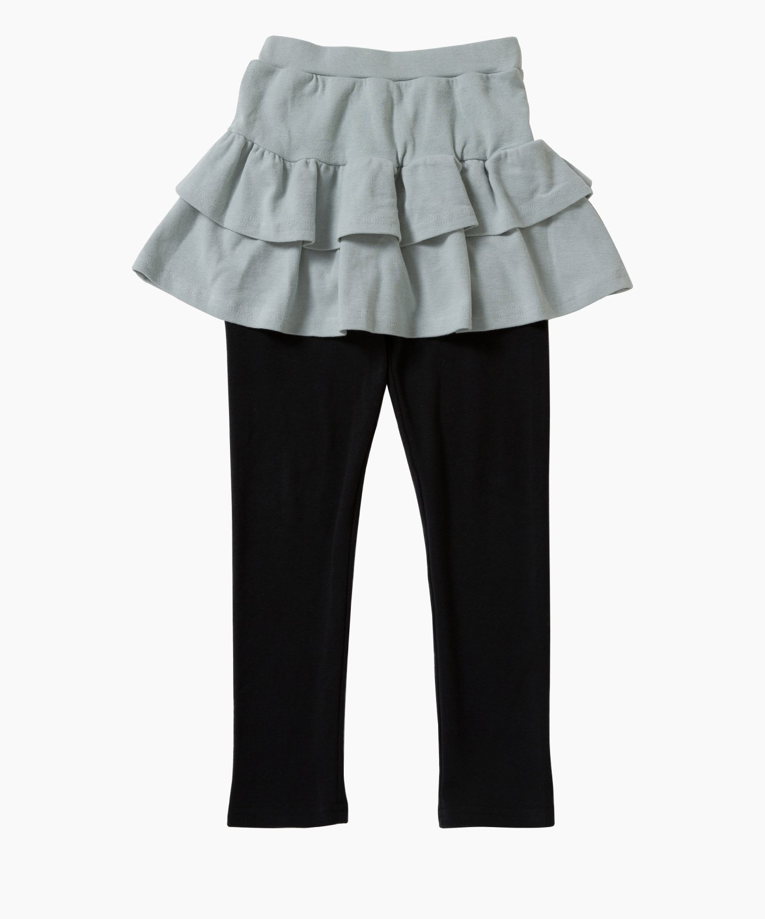 Юбка Эластичные юбки (с двухъярусными оборками) Ever Closet, Light Green C — фото 3