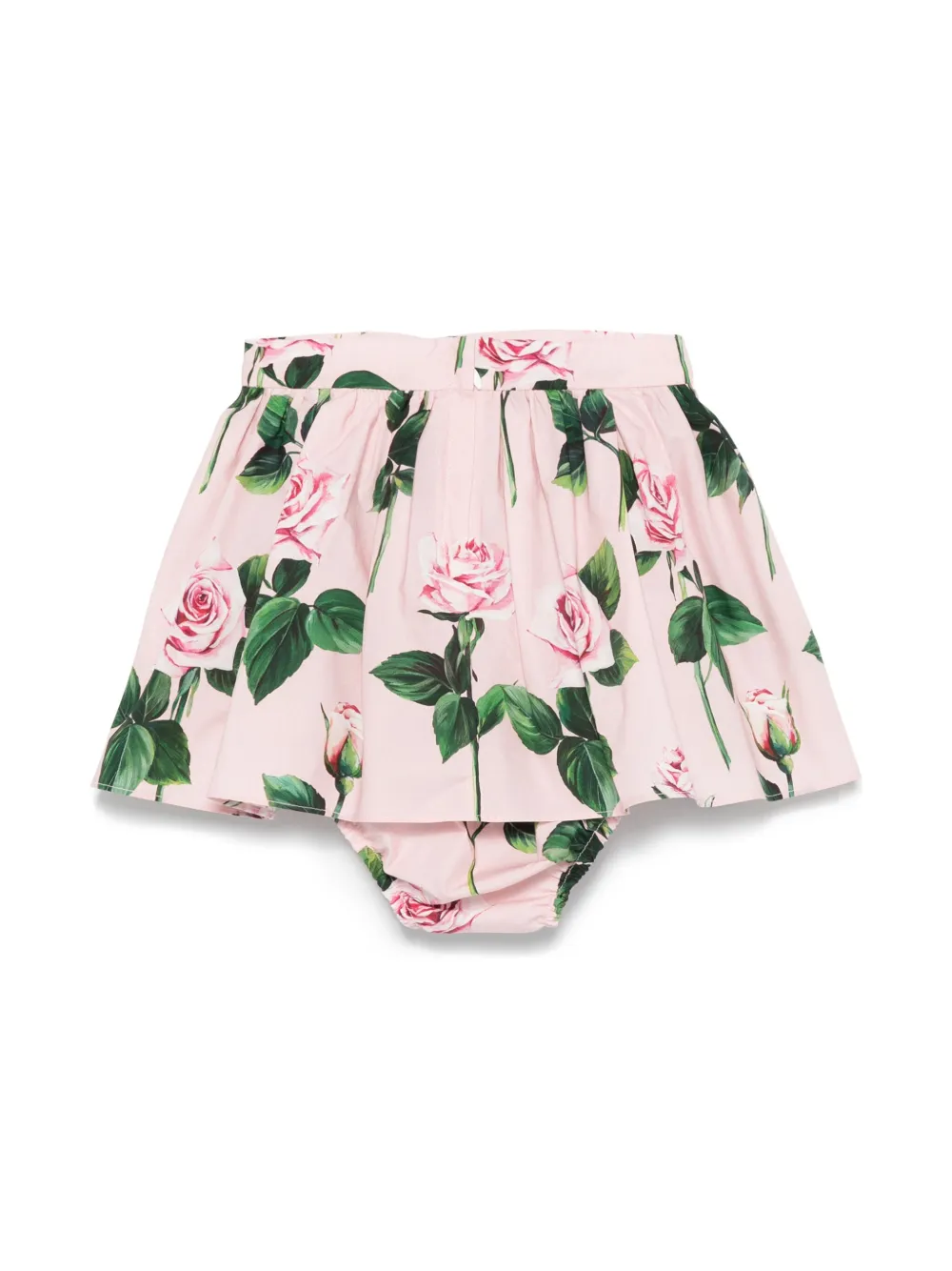 Юбка с цветочным принтом Dolce & Gabbana Kids, розовый — фото 2