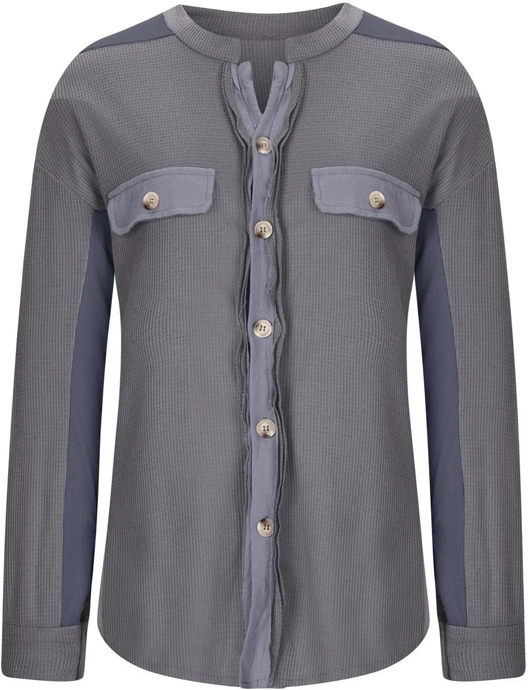 Блуза с вышивкой Women's Long Shirt, синий — фото 3