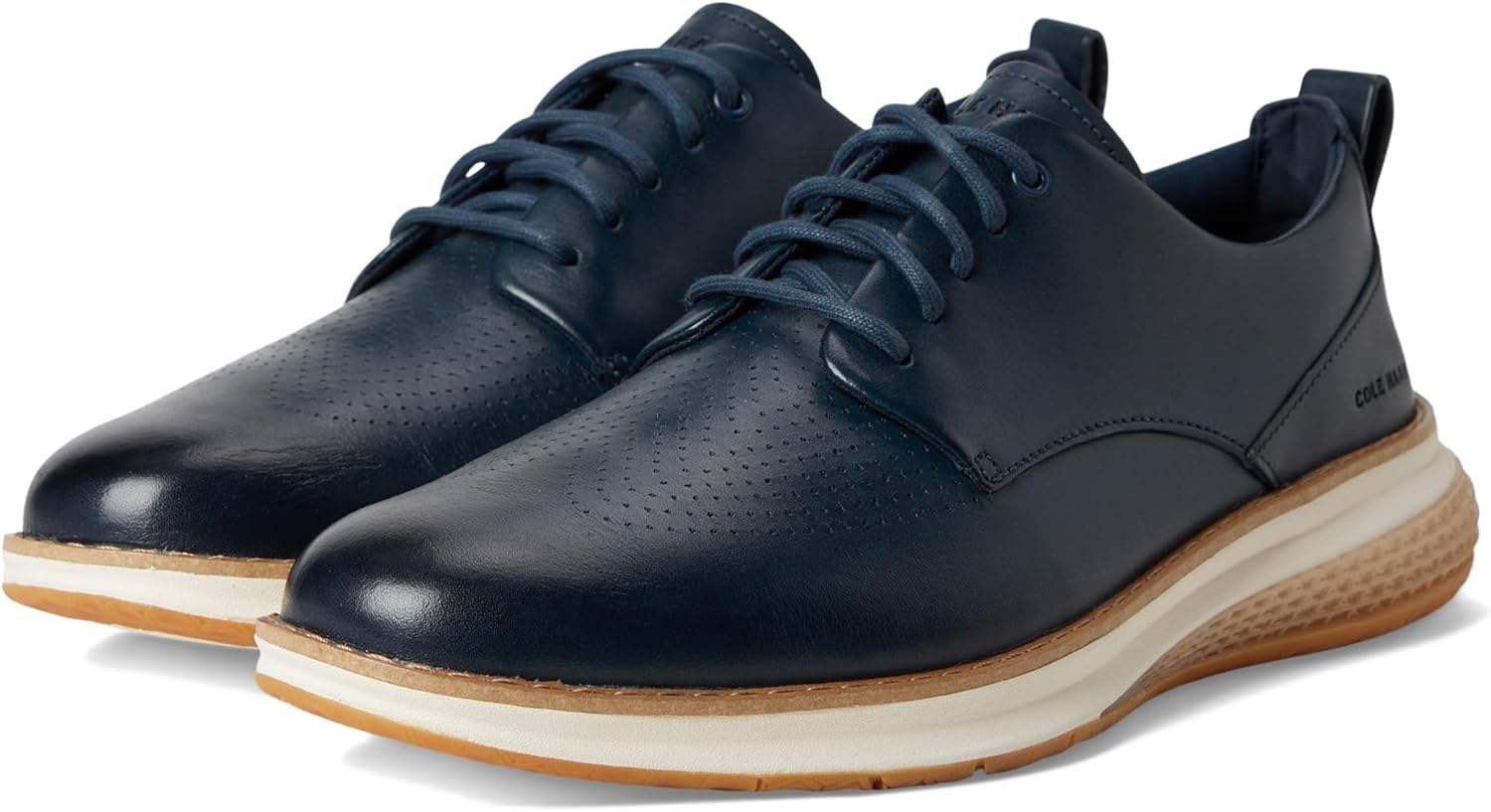 

Мужские кроссовки Cole Haan Originalgrant Energyweave с перфорированным гладким носком, слоновая кость/синий