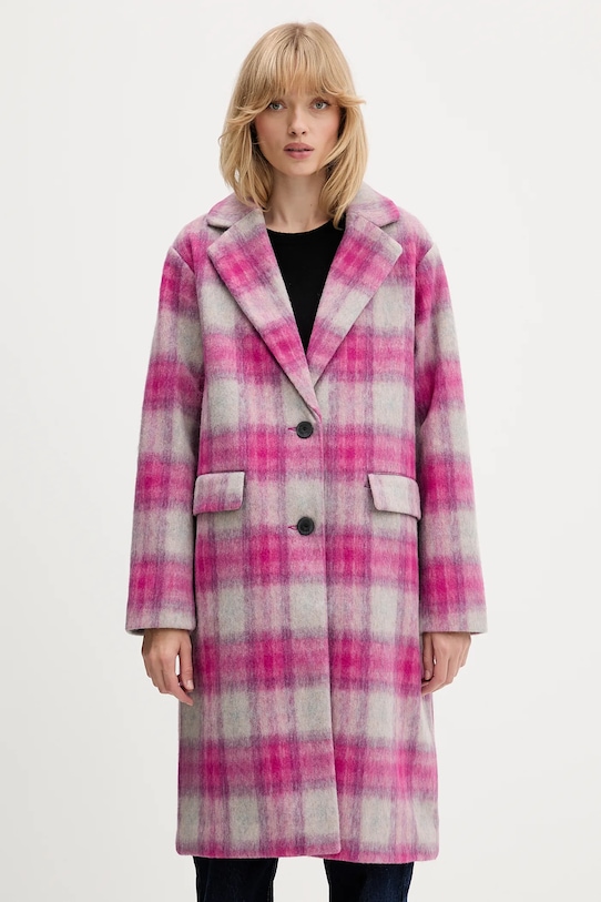 

Пальто PINKCHECK из шерстяной смеси Desigual, розовый