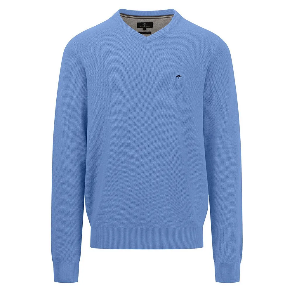 

Свитер Fynch Hatton 1413221 v neck, синий