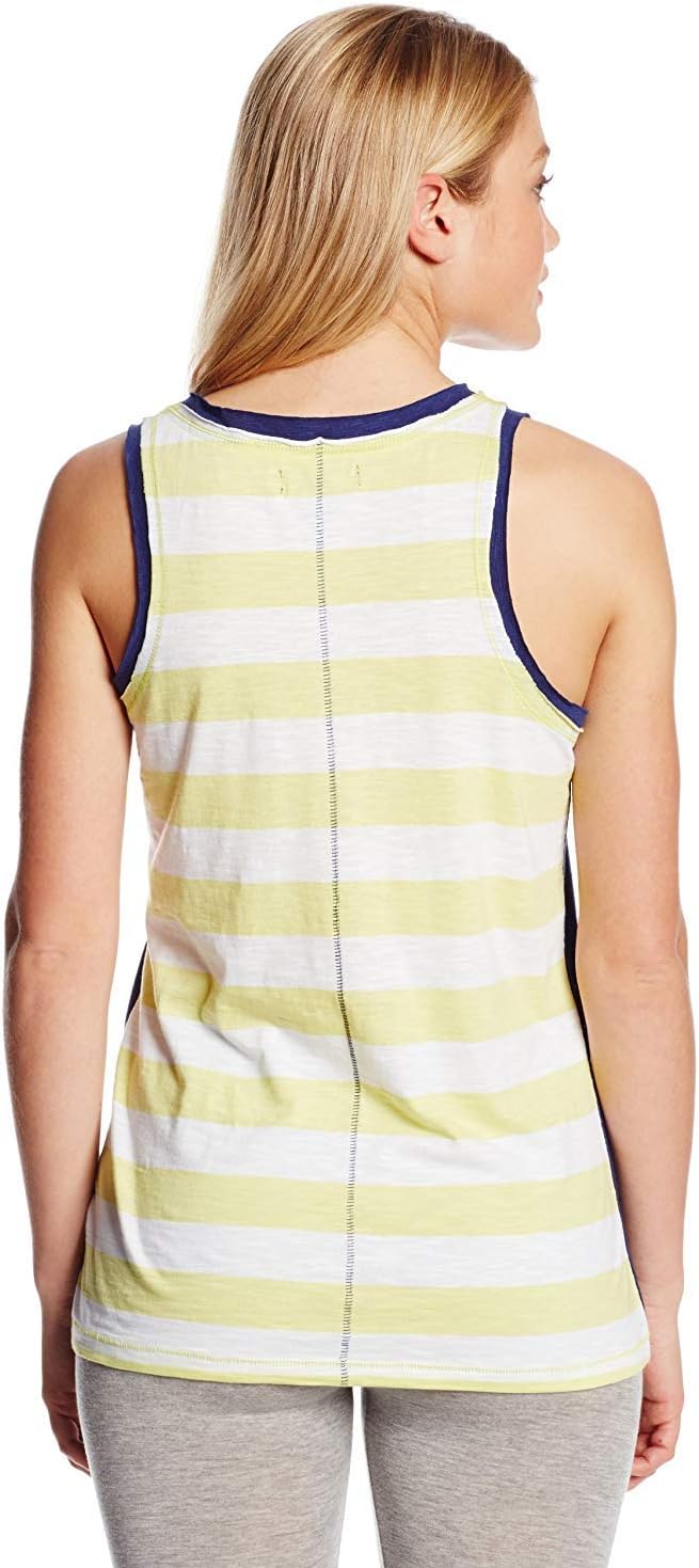 Женская контрастная пижамная майка Tommy Hilfiger с круглым вырезом, Twilight Blue/Lime Rugby Back — фото 2
