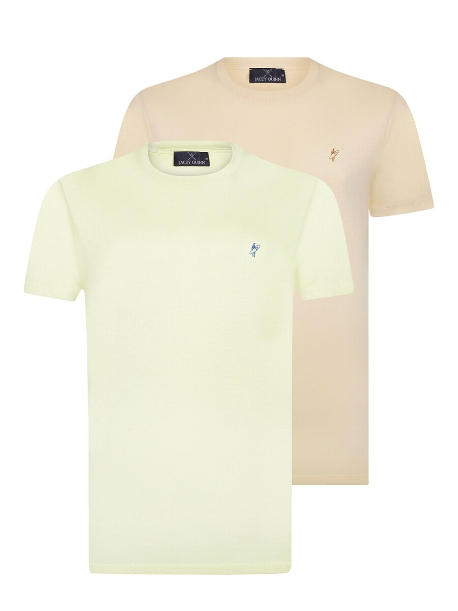 

Классическая футболка Jacey Quinn Shirt, цвет light beige/pastel green