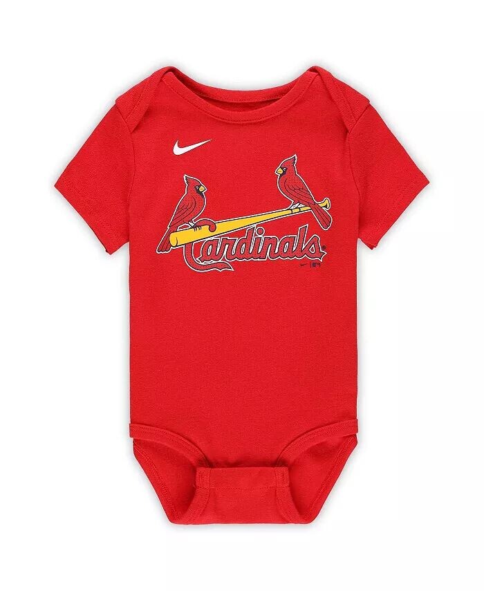 Боди для мальчиков и девочек Nolan Arenado Red St. Louis Cardinals Fuse Name Number Nike — фото 3