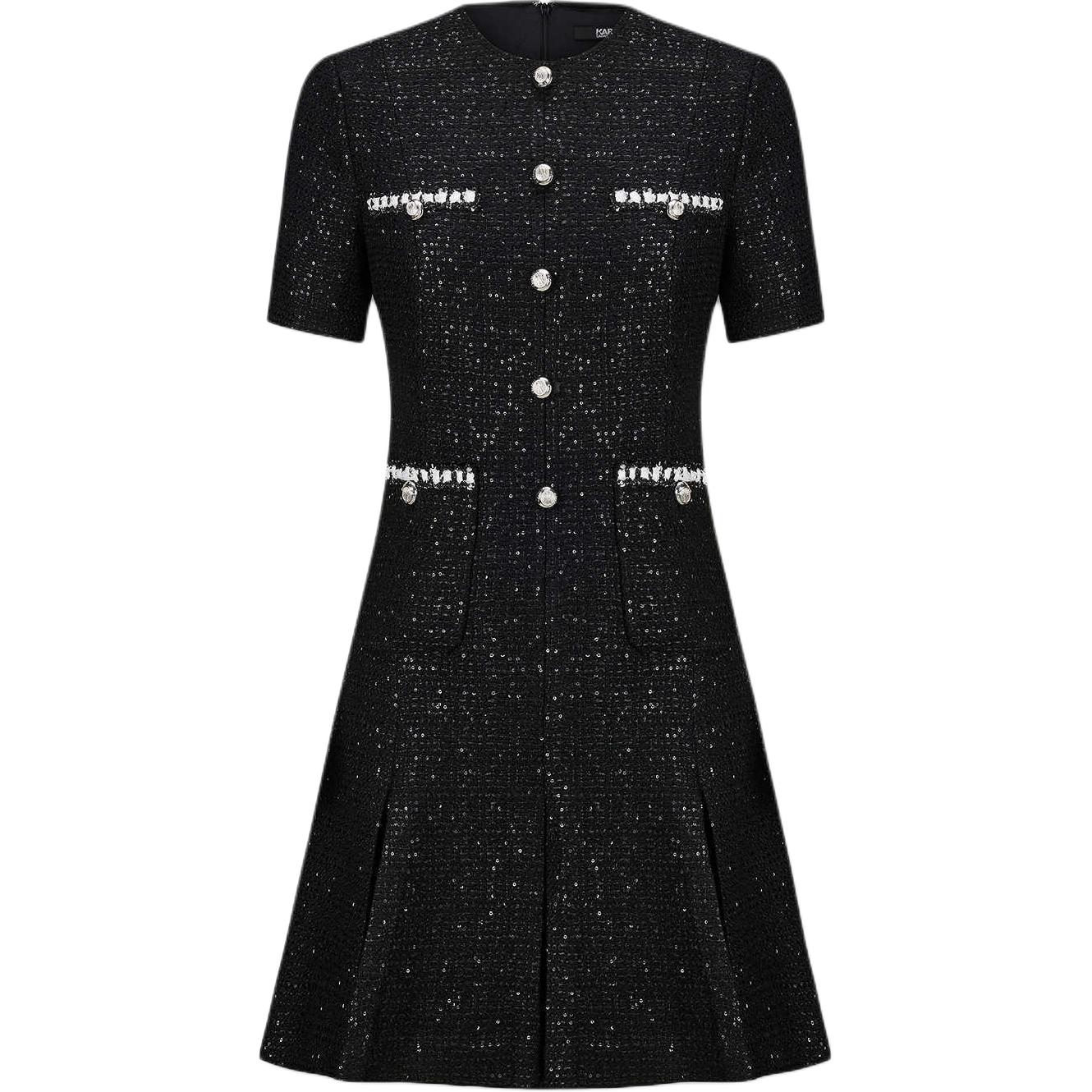 

KARL LAGERFELD / Karl Lagerfeld Jeans Karl Lagerfeld SS25 платье с короткими рукавами Women's Black