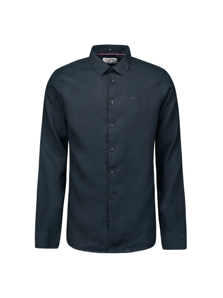 

Повседневная рубашка No Excess Regular fit Button Up Shirt, темно-синий