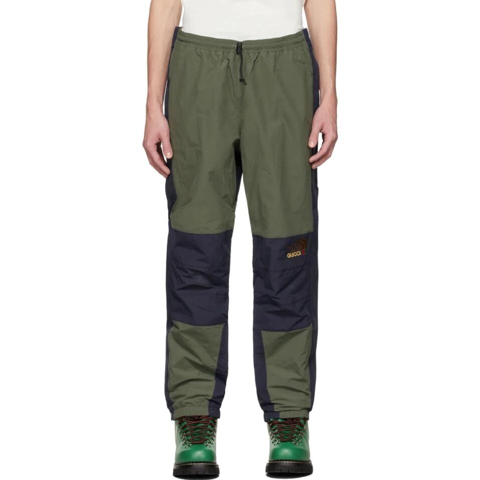 Штаны мужские North Face X Knit, зеленые Gucci, зеленый — фото 3