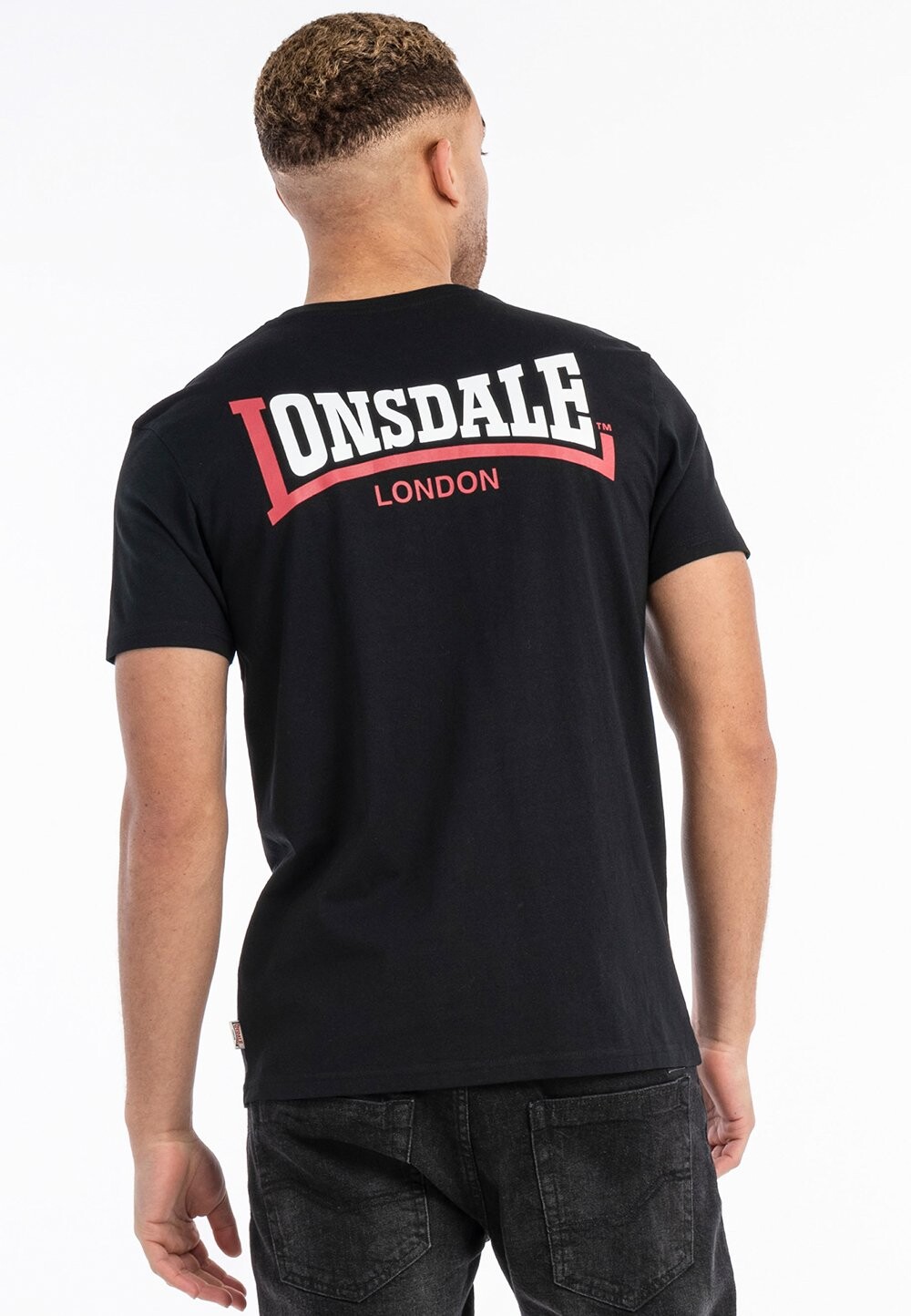 

Футболка с принтом NORMALE PASSFORM Lonsdale, цвет black white red