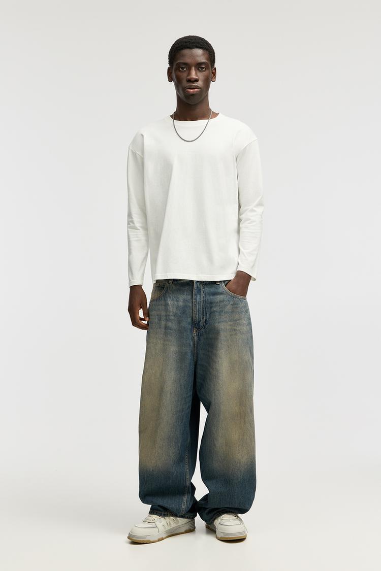 

Очень мешковатые джинсы Pull And Bear, синий