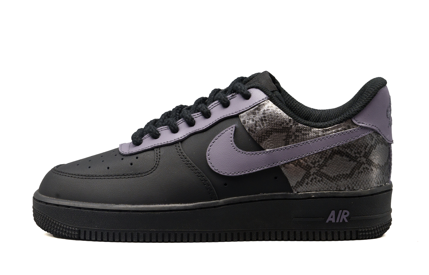 

Nike Кроссовки Air Force 1 Abrasion Resistant Slip Resistant Low top Skateboard Shoes Unisex Black
