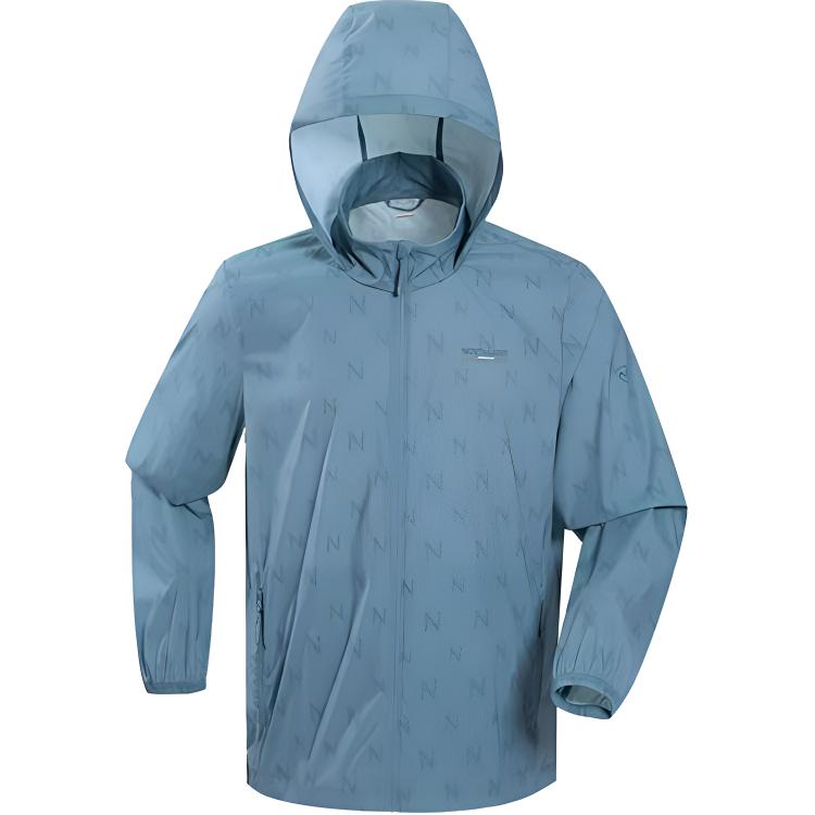 

NORTHLAND Мужская дышащая водостойкая одежда с защитой от ультрафиолета, Woad Blue Print
