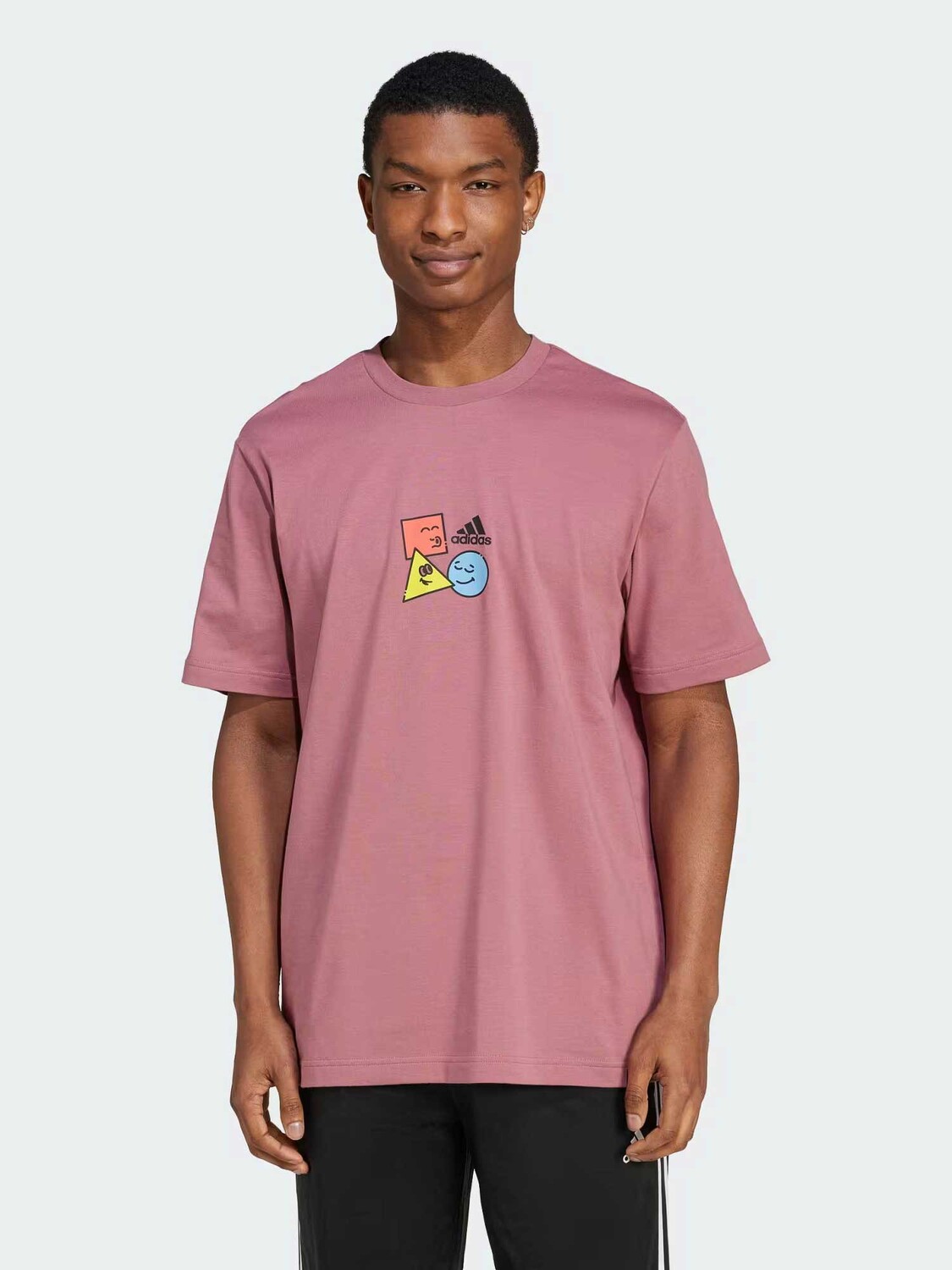 

Футболка Adidas Sportswear Positivity Shapes Graphic, красный