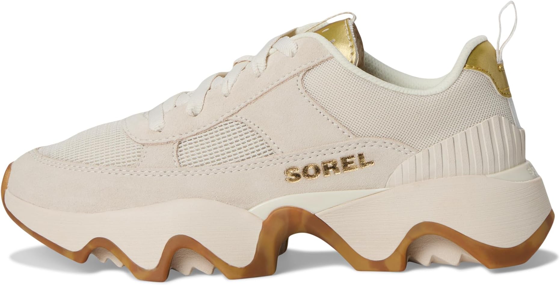 Кроссовки SOREL Women's Kinetic Impact II Wonder Lace, True Gold/Chalk — фото 4