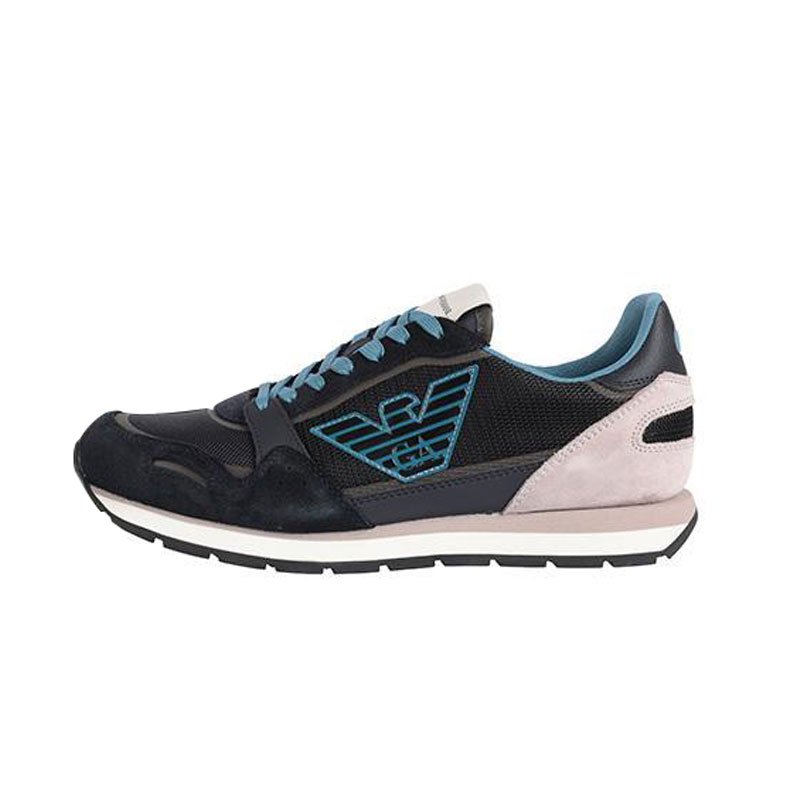 

Низкие повседневные туфли мужские черные EMPORIO ARMANI