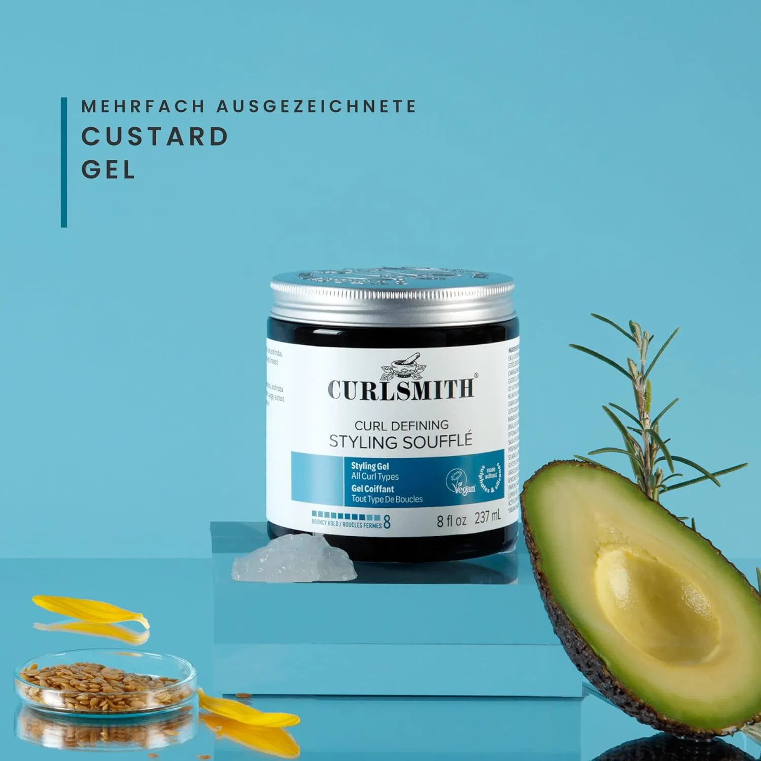 Веганский гель-суфле для укладки вьющихся волос «Curl Defining Styling Soufflé» (59 мл) от Curlsmith Curlsmith — фото 3