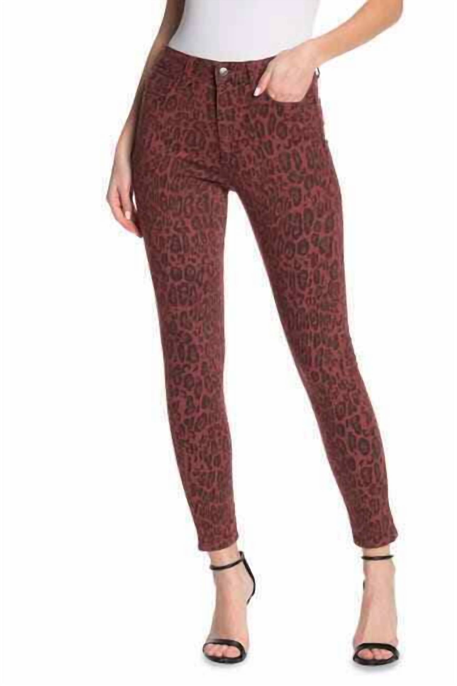 

Джинсы Charlie Leopard Print High Rise Skinny в цвете Rust Brown JOE'S Jeans