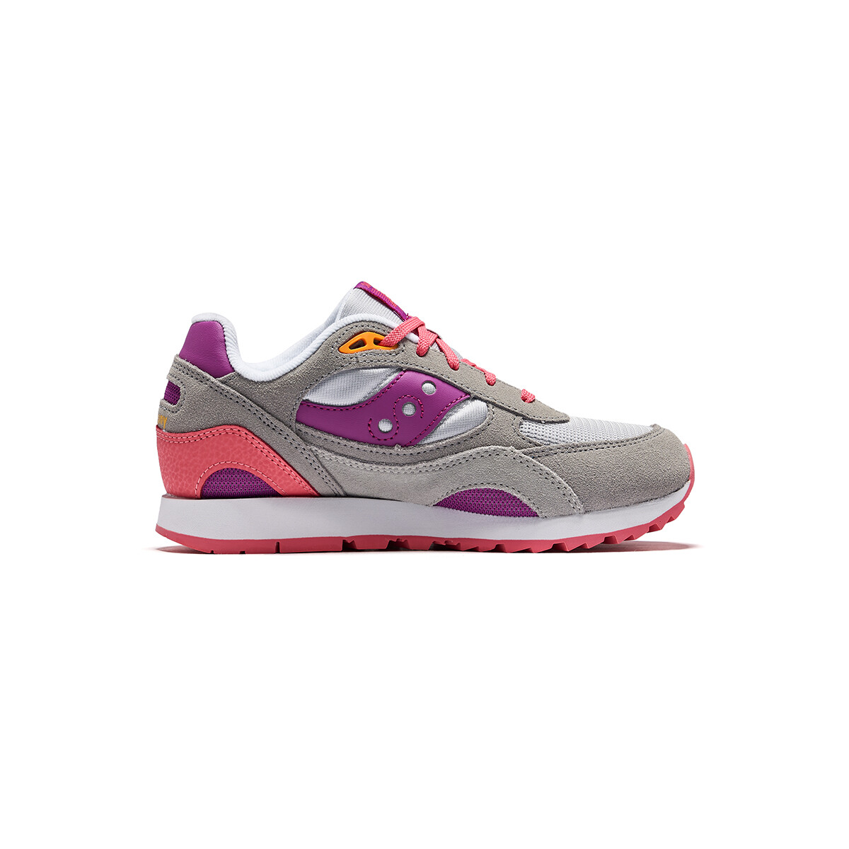 Кроссовки saucony Kids Lifestyle Shoes Kids Low-top Gray/Pink, серый/розовый — фото 2
