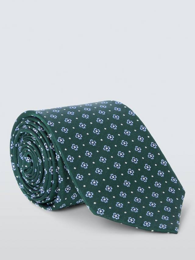 

Шелковый фулярный галстук John Lewis, Bright Green