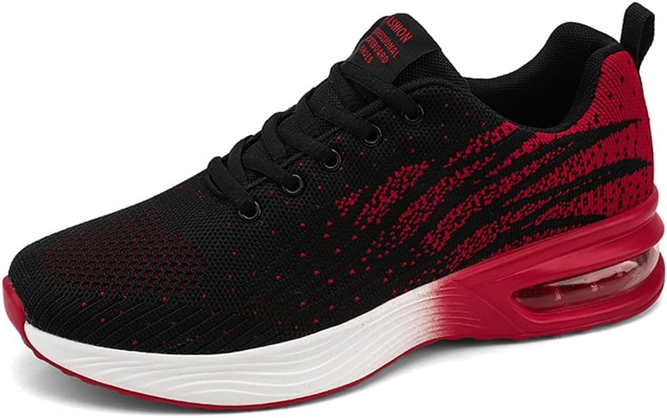 

LEADER SHOW Мужские модные кроссовки для фитнеса, удобные для бега, спорта, ходьбы и повседневной носки, красный