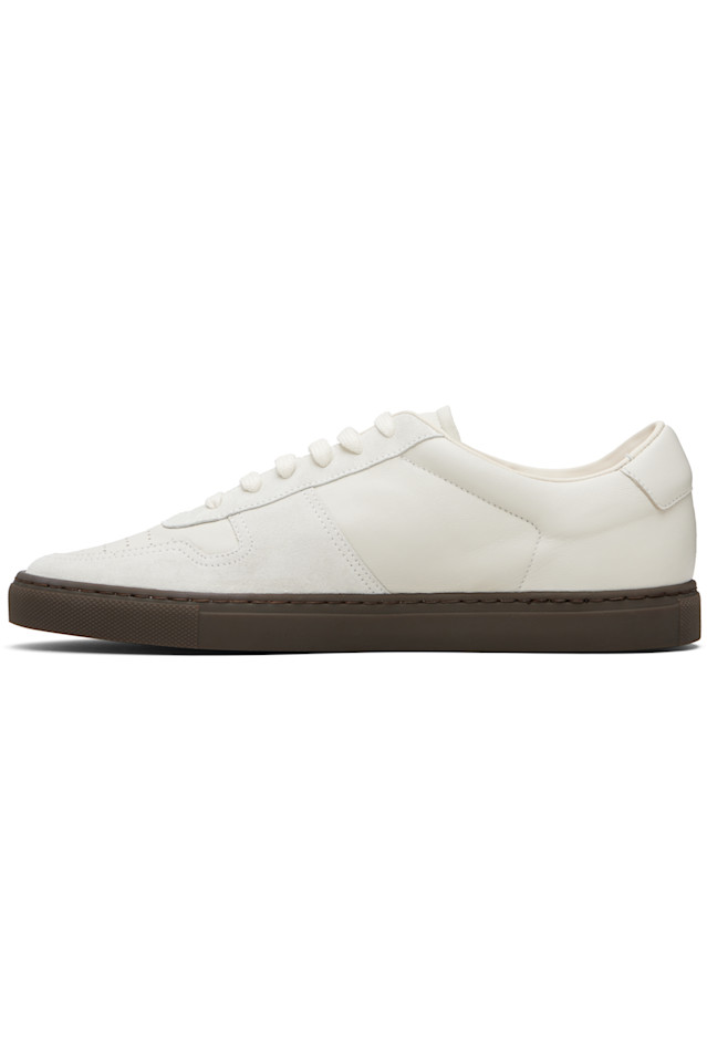 Common Projects Кроссовки Off-White баскетбольные узкие с коричневой подошвой — фото 3
