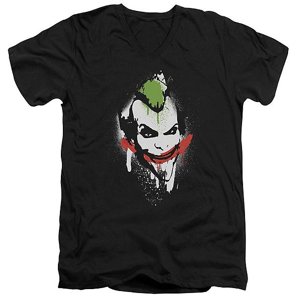 

Футболка с v-образным вырезом Batman Arkham City Spraypaint Smile Licensed Character