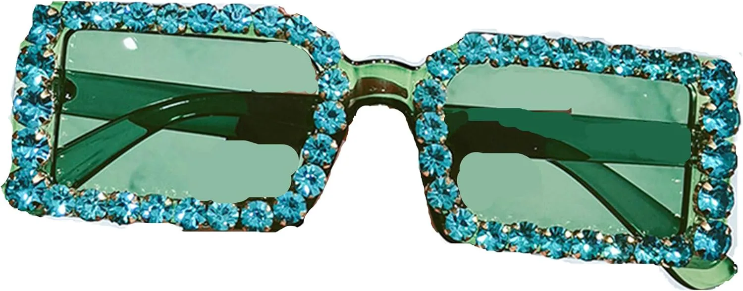 

bullabulling Квадратные модные тренды Ретро Большие бриллиантовые солнцезащитные очки Уличная фотосессия Солнцезащитные очки для женщин, Tawny Red Wine Diamond