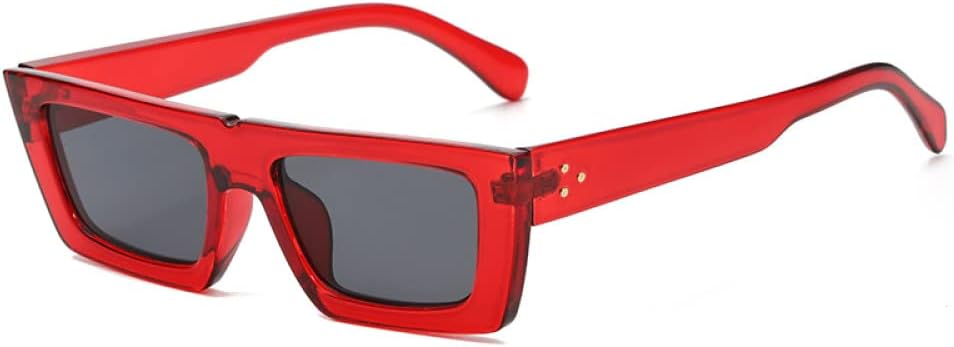 

Солнцезащитные очки прямоугольной формы в стиле ретро, ​​маленькие квадратные солнцезащитные очки, яркие очки для женщин, красные, один размер, 2027 год MTZJH, One Color