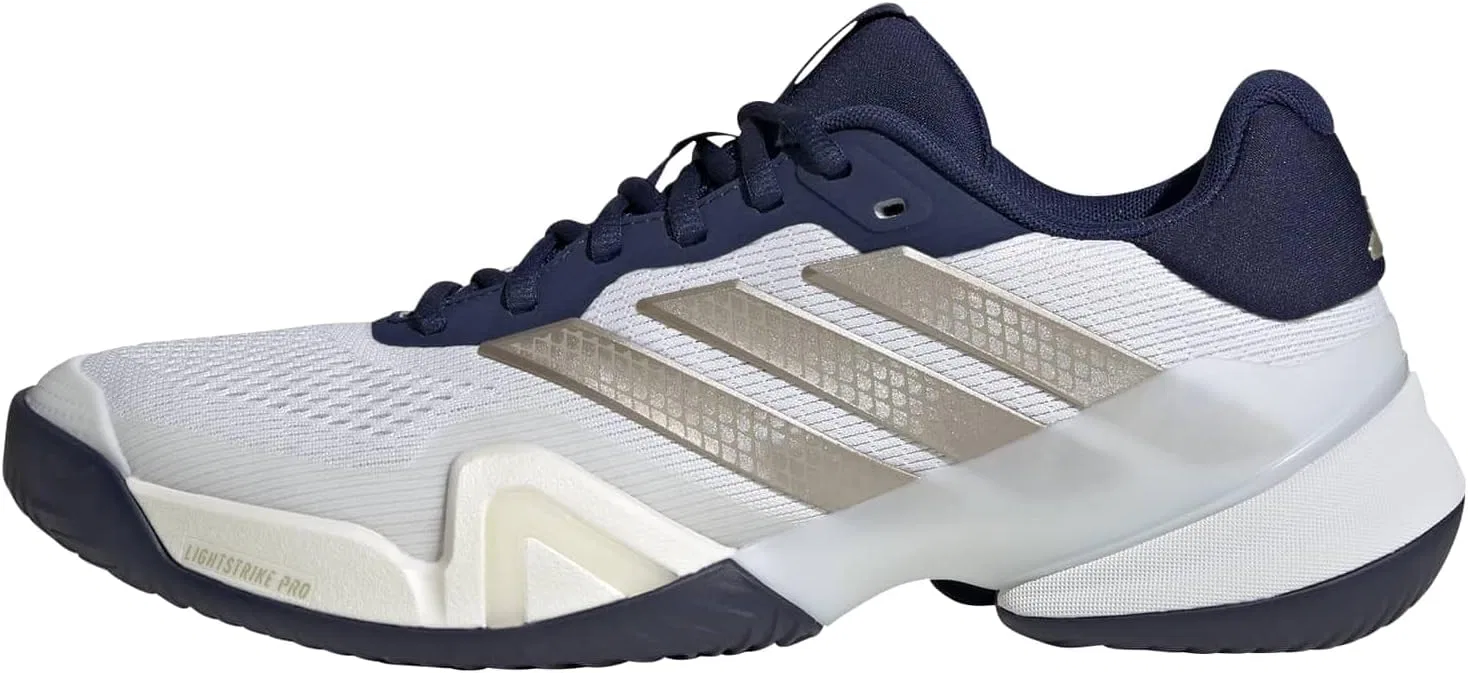 Кроссовки для тенниса Adidas Barricade 14, White/Cyber Metallic/Dark Blue