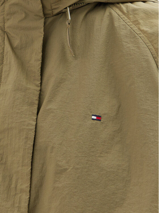 Ветровка свободного кроя WW0WW46444 Tommy Hilfiger, хаки — фото 4