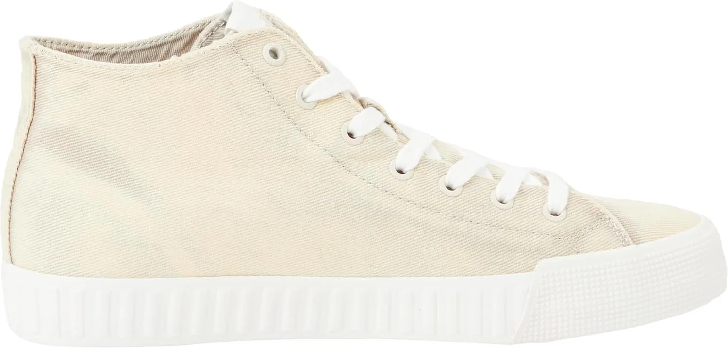 Кроссовки Calvin Klein Herren Skater Vulc Mid на шнуровке Cs Ml Dif Ym0ym00902 Vulkanisierte, Beige Creamy White Bright White — фото 4