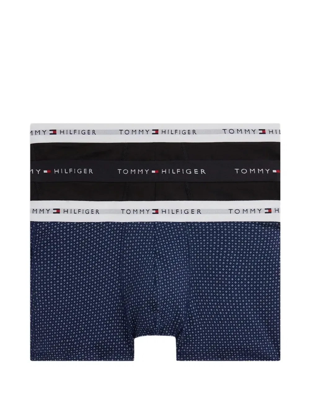 Комплект из трех боксеров с логотипом Tommy Hilfiger, синий