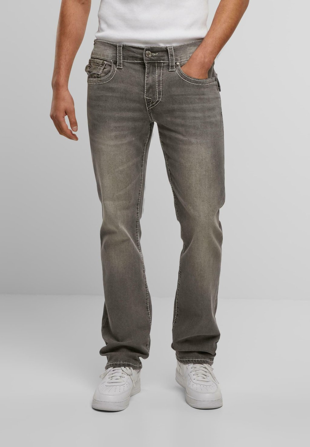 

Джинсы облегающего кроя RICKY BIG T FLAP True Religion, серый