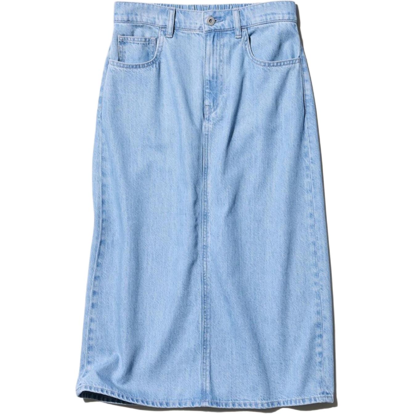 

UNIQLO Джинсовая длинная юбка Women's Sky Blue