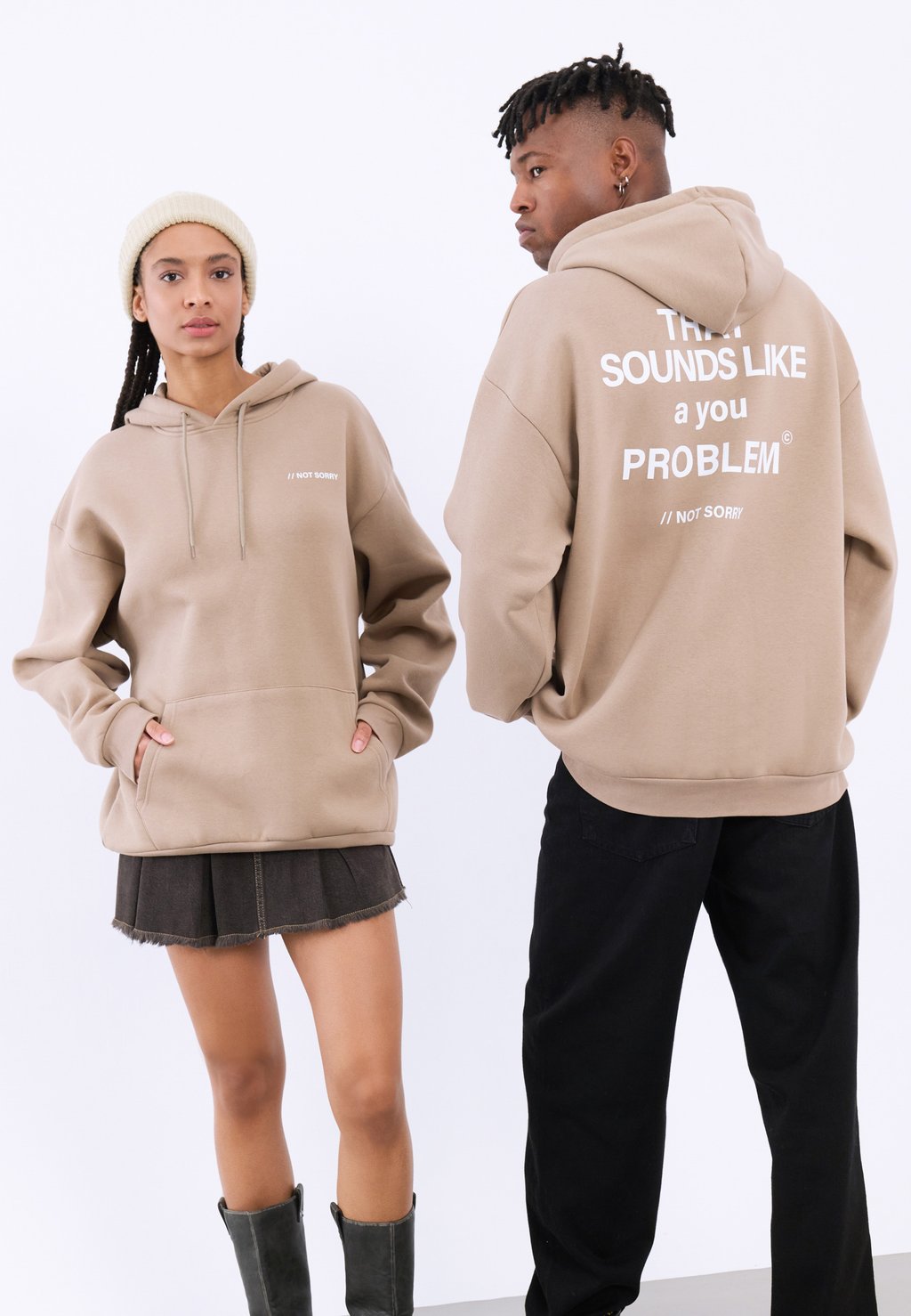 

Толстовка UNISEX YOURTURN, серо-коричневый