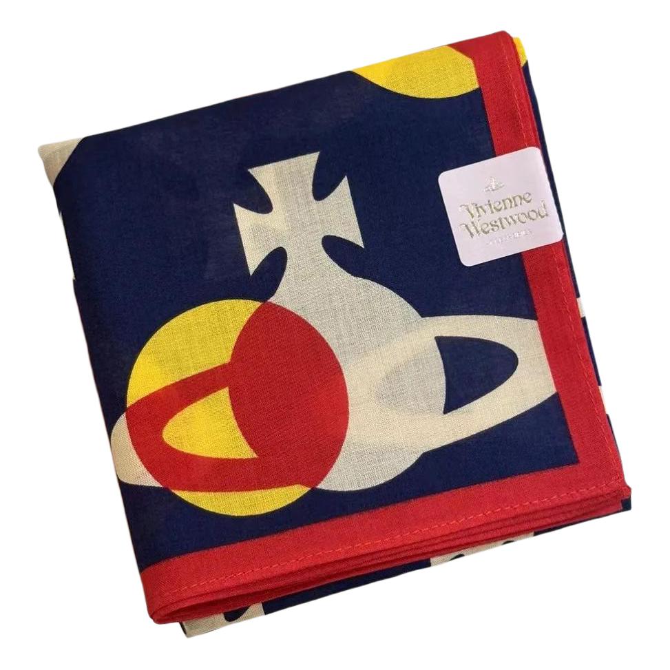 

Vivienne Westwood Шелковый шарф унисекс темно-синий