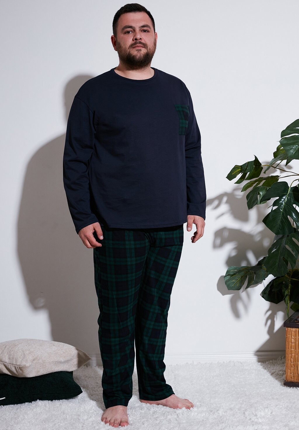 

Пижамный комплект PLUS SIZE SET Buratti, темно-синий