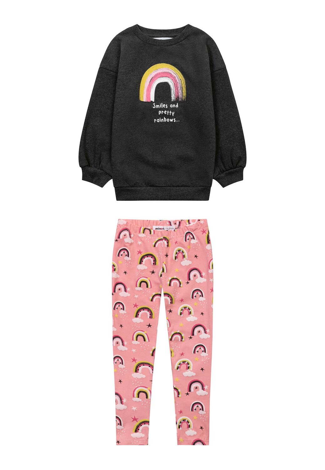 

Толстовка Minoti 2tlg. Outfit: 12TSET1, темно серый