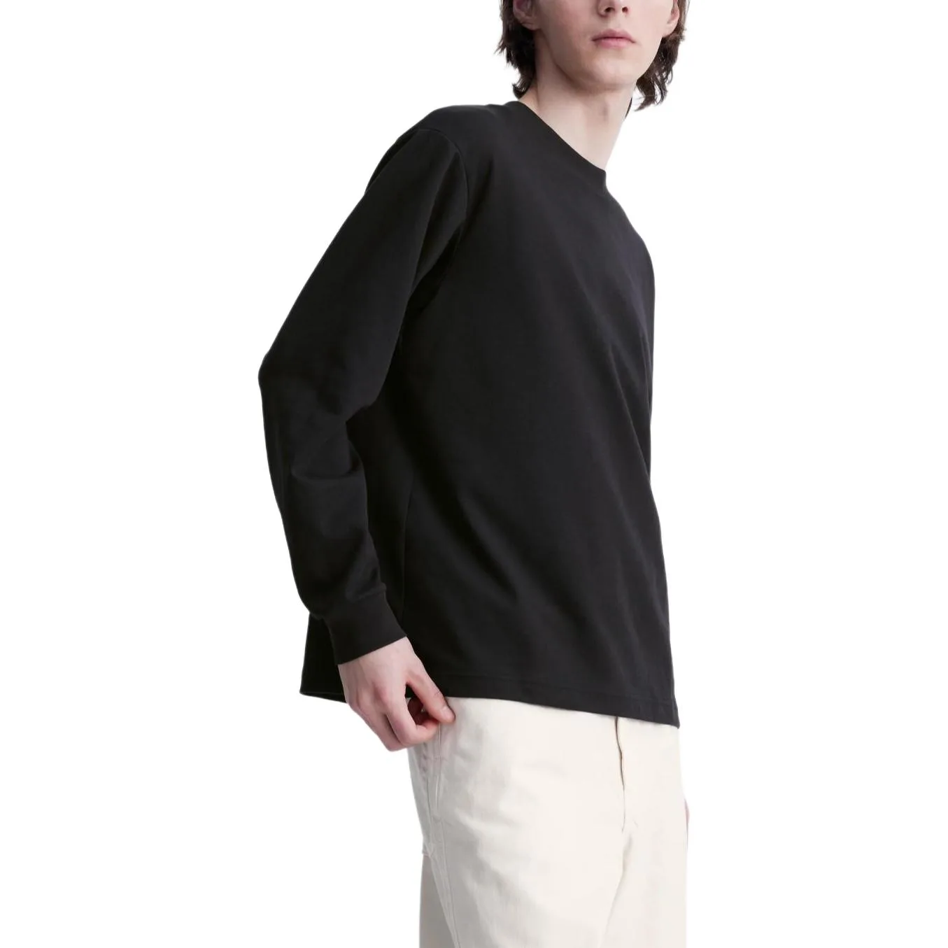 UNIQLO Футболка унисекс черная с круглым вырезом