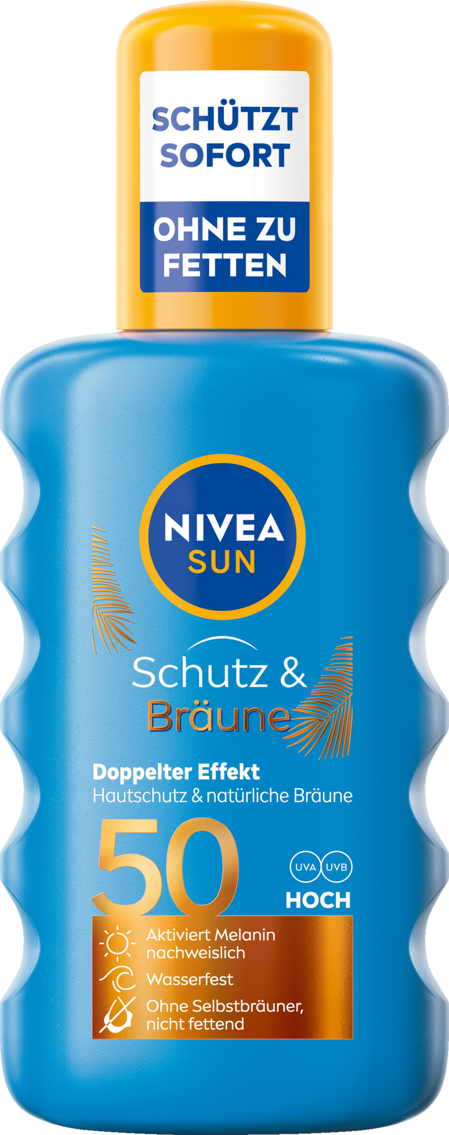 

Солнцезащитный крем NIVEA SUN Schutz & Bräune Sonnenspray LSF 50