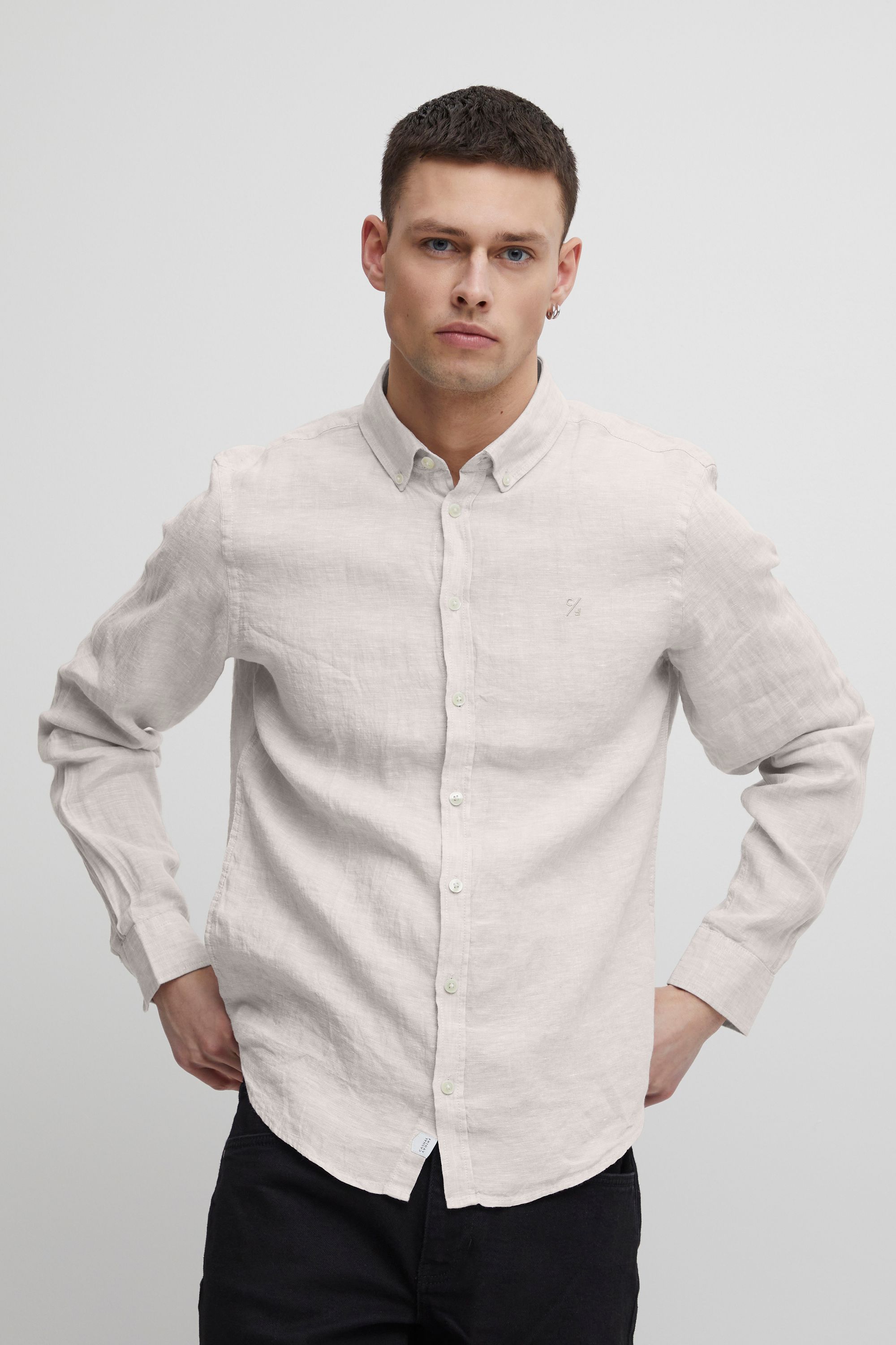 

Рубашка CASUAL FRIDAY Langarm CFAnton BD LS 20504348, серый