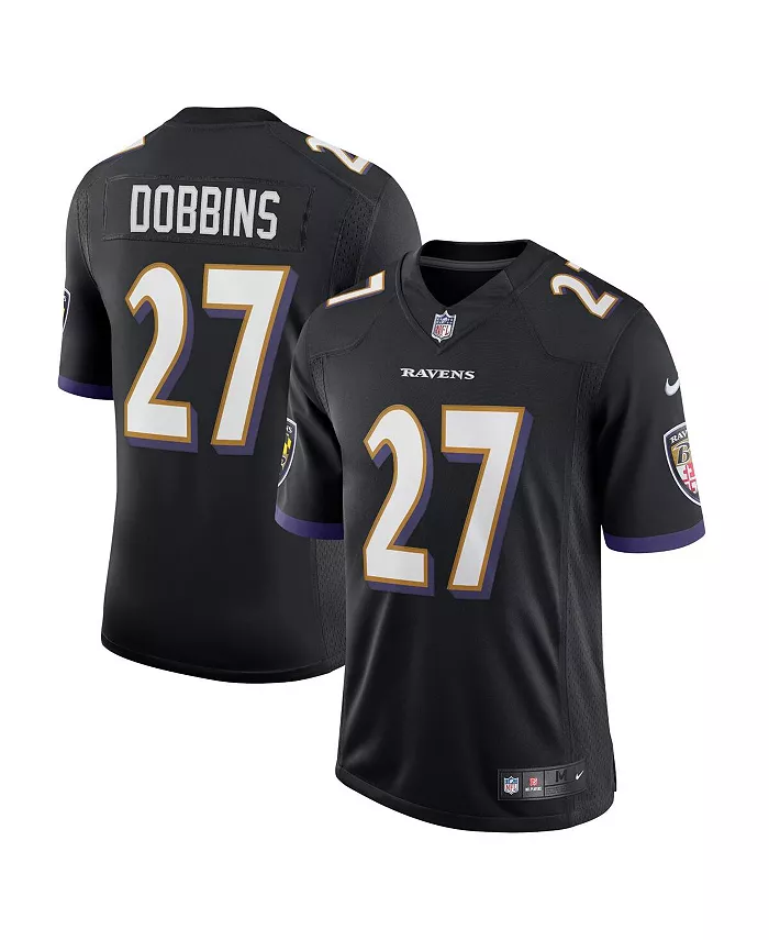 

Мужская футболка Baltimore Ravens Vapor Limited Дж. К. Доббинса Nike, черный