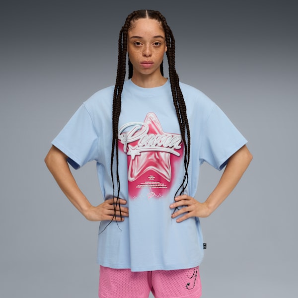 

Футболка с принтом звезды баскетбола Shooting Stars Puma, синий