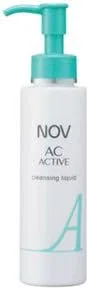Крем для лица Nob — Очищающая жидкость для лица NOV AC Active Cleansing Liquid, 120 мл