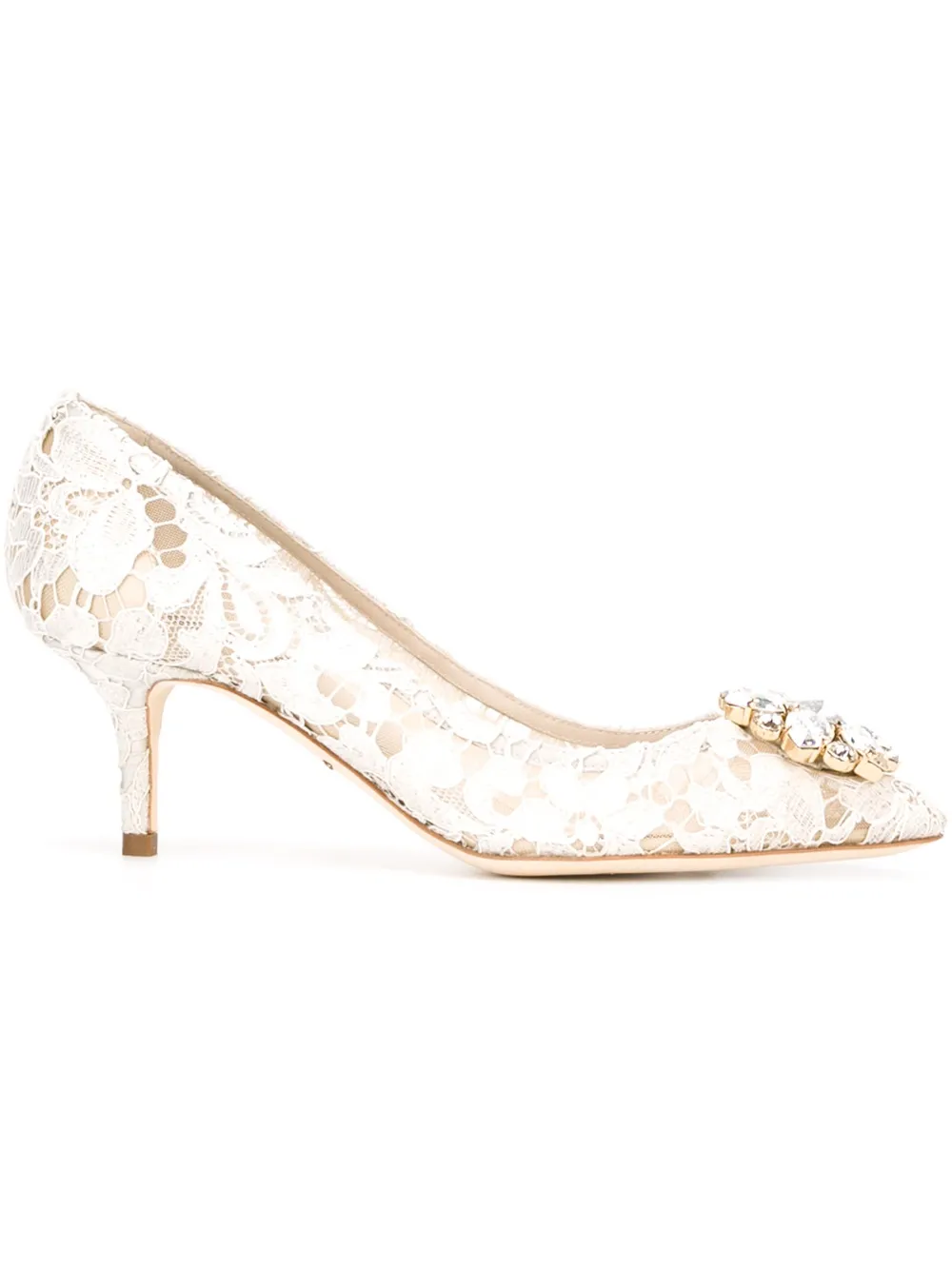 Туфли Lace Rainbow 60 DOLCE & GABBANA, серый