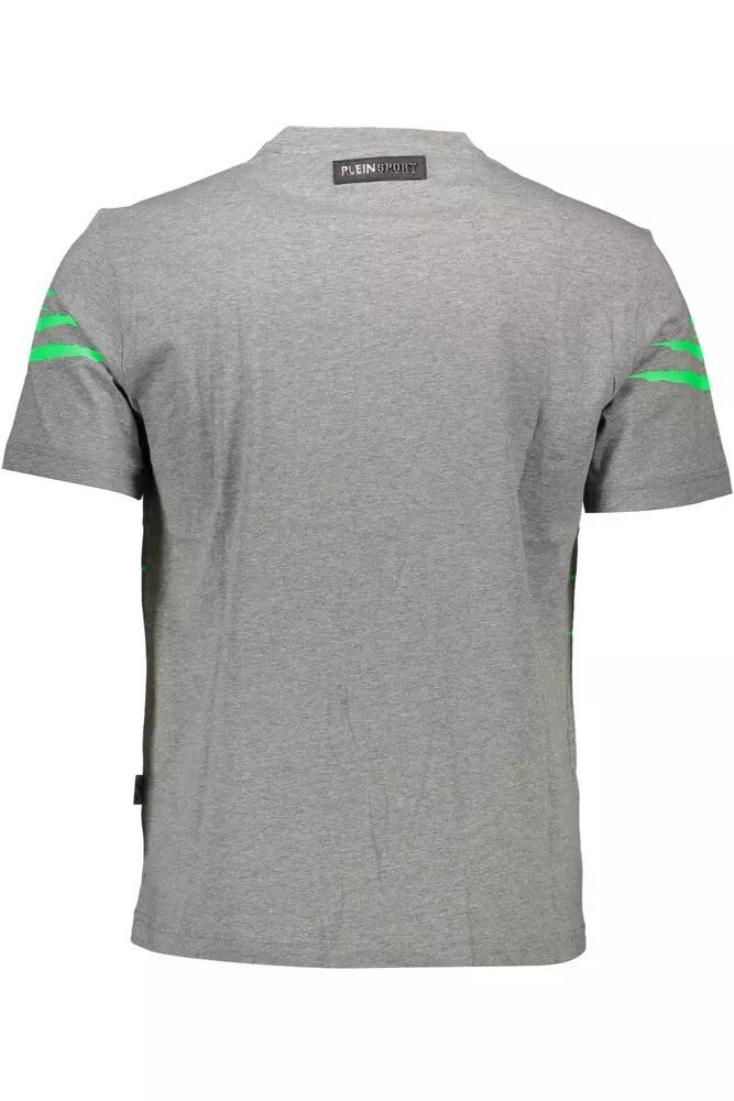 

Дизайнерская мужская футболка Plein Sport Sleek с круглым вырезом, серый