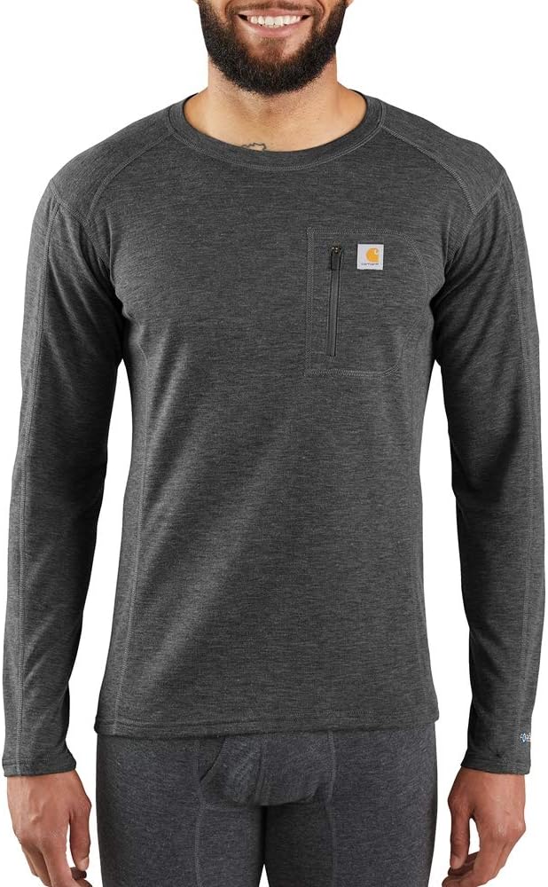 

Carhartt мужская базовая футболка MBL110 Base Force Heavyweight, Black Heather