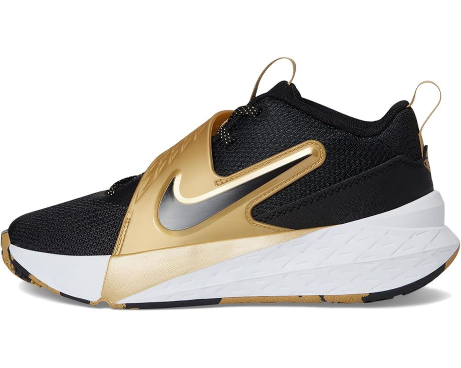 Кроссовки Nike Kids Team Hustle D 12, цвет Black/Black/Metallic Gold/White — фото 4