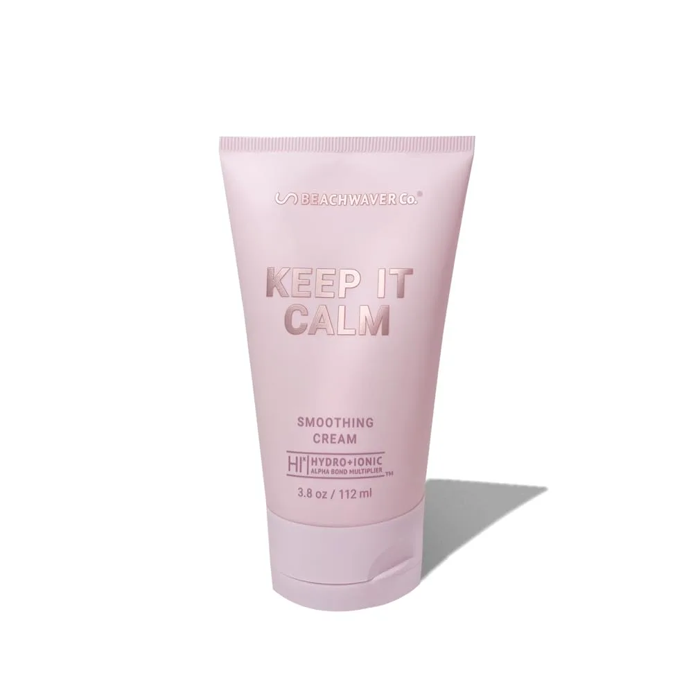 The Beachwaver Co. Keep It Calm Smoothing Cream - полный размер (3,8 унции) 107.73 г (1 шт.), Pink