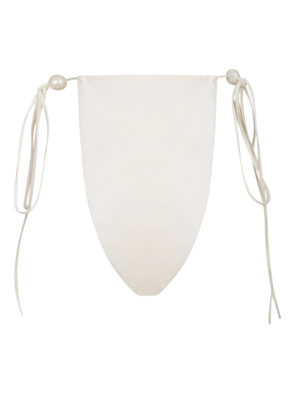 

Бикини-топ с бретелью на шее Magda Butrym, кремовый